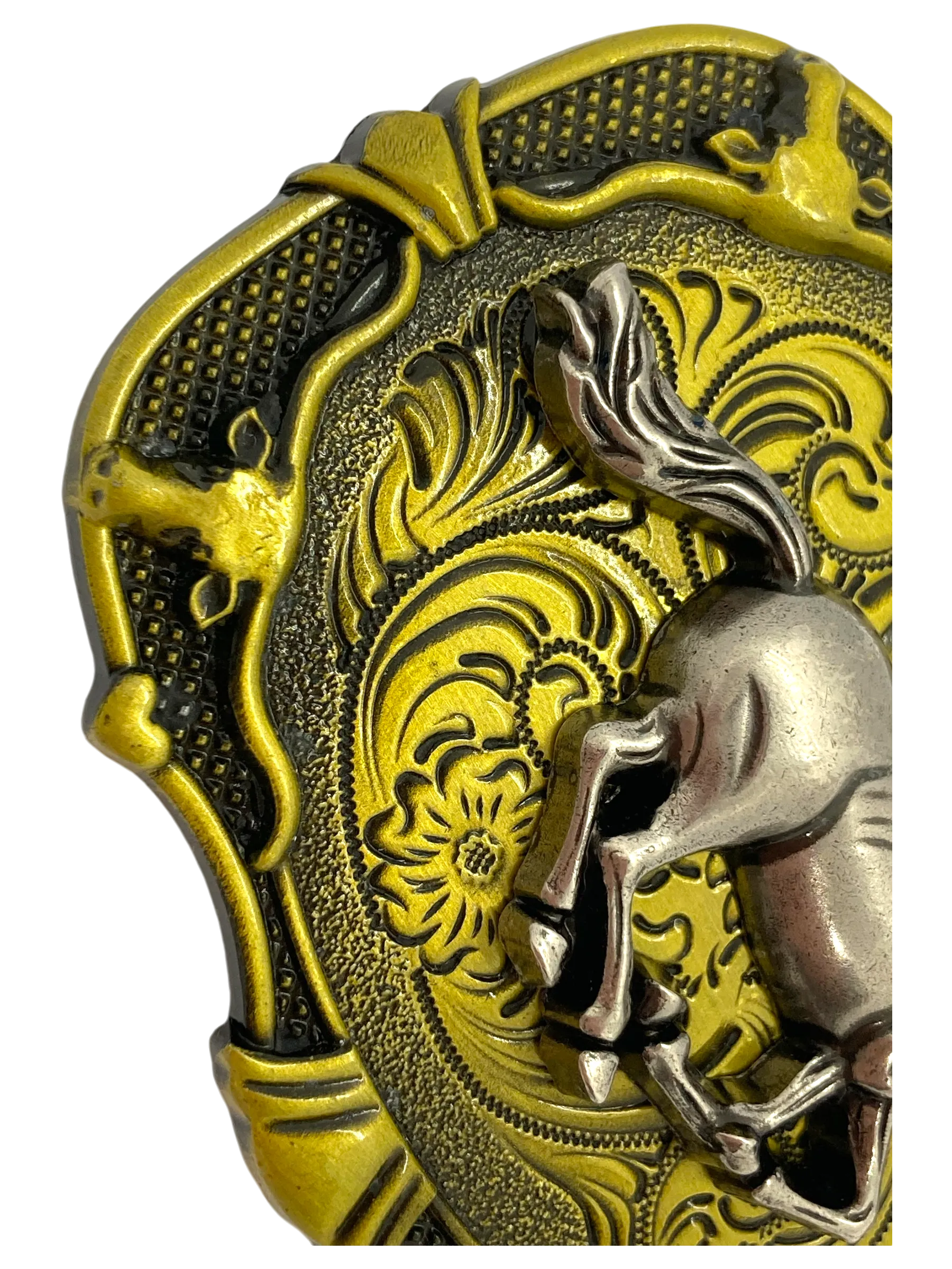 Western Steed Belt Buckle