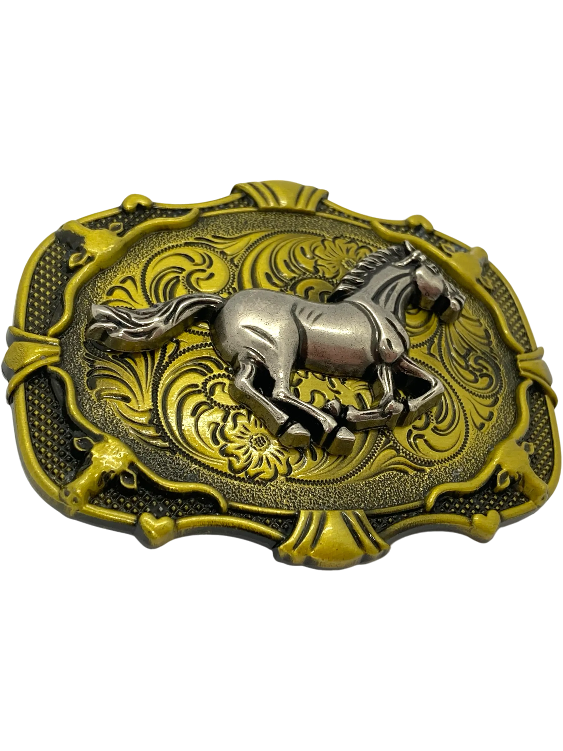 Western Steed Belt Buckle
