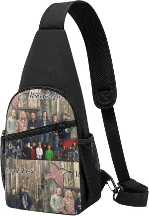 Widespread Music Panic Backpack Crossbody Sling Bag Daypack Fanny Pack Cross Body Bag for Men and Women Chest Bag Travel Hiking Daypack