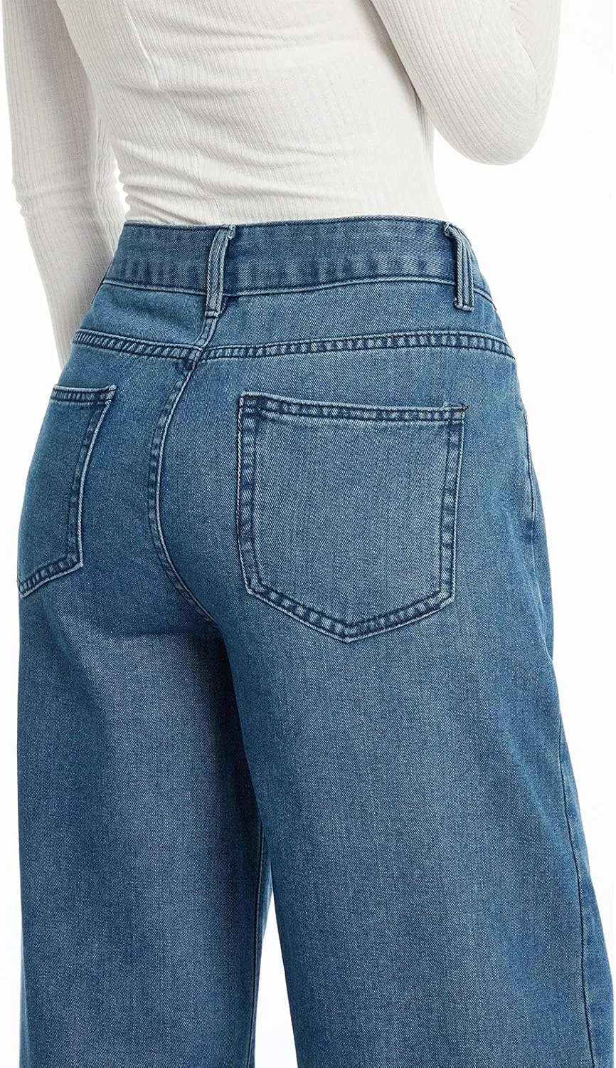 Women Baggy Y2K Jeans Vintage Low Waisted Straight Leg Denim Pants E-Girl Streetwear Clubwear