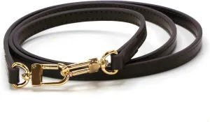 Women handlle Bag Strap Leather Replacement Straps Adjuster Bags Straps (Brown, length110cm)