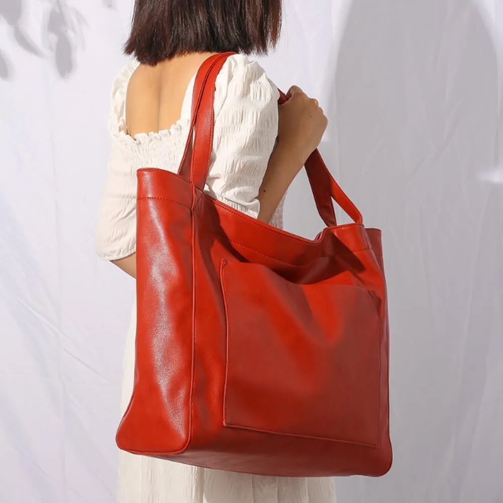 Women Hobo Handbag and Purse Large Capacity Shoulder Bags Soft Faux Leather Retro Totes