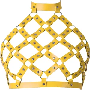 Women Punk Leather Harness Bra Body Cage Crop Tops Bondage Waist Belt Adjust Festival Rave Halloween Costume