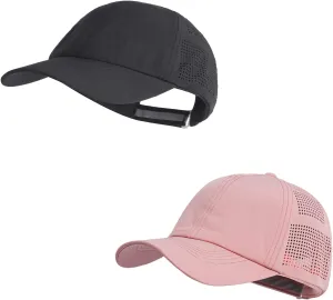 Women Quick Drying Baseball Cap Sun Hats Mesh Lightweight UV Protection for Outdoor Sports - Multiple Colors
