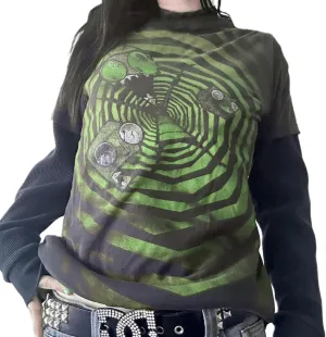 Women Y2k Gothic Shirt Long Sleeve Vintage Graphic Fairy Grunge Slim Fit Tee Topsp Steewear Teen Girls T Shirt
