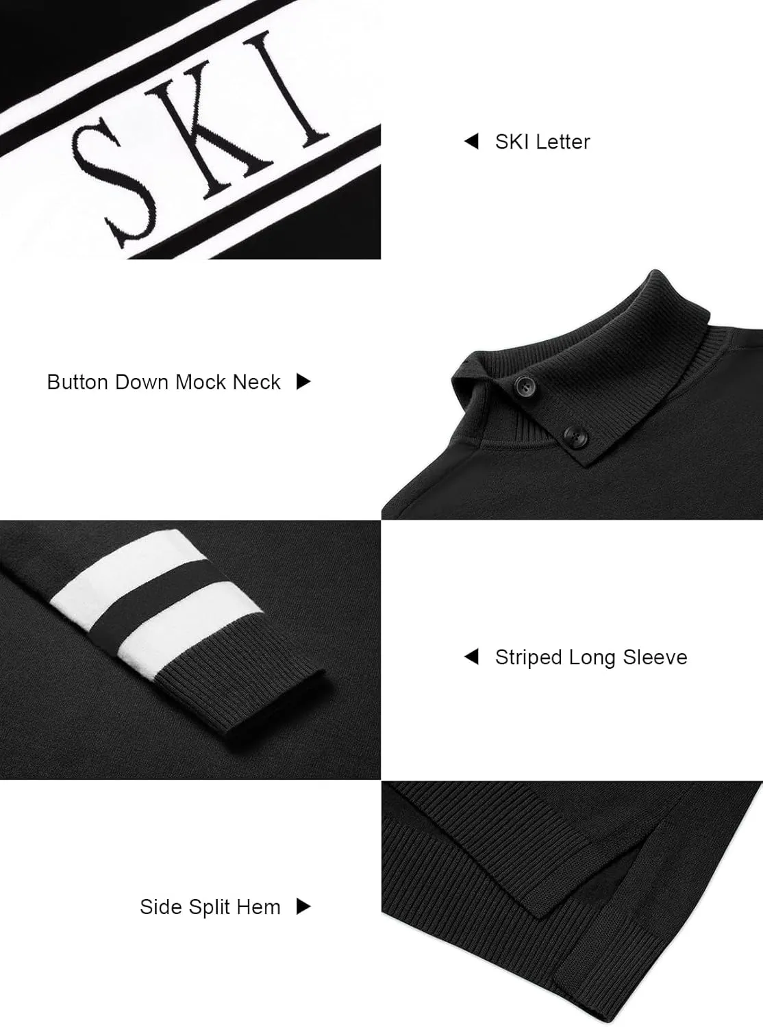 Women's 2025 Spring Turtleneck Sweater Colorblock Pullover Tight Knit Ski Sweaters Thermal Shirts Winter Tops