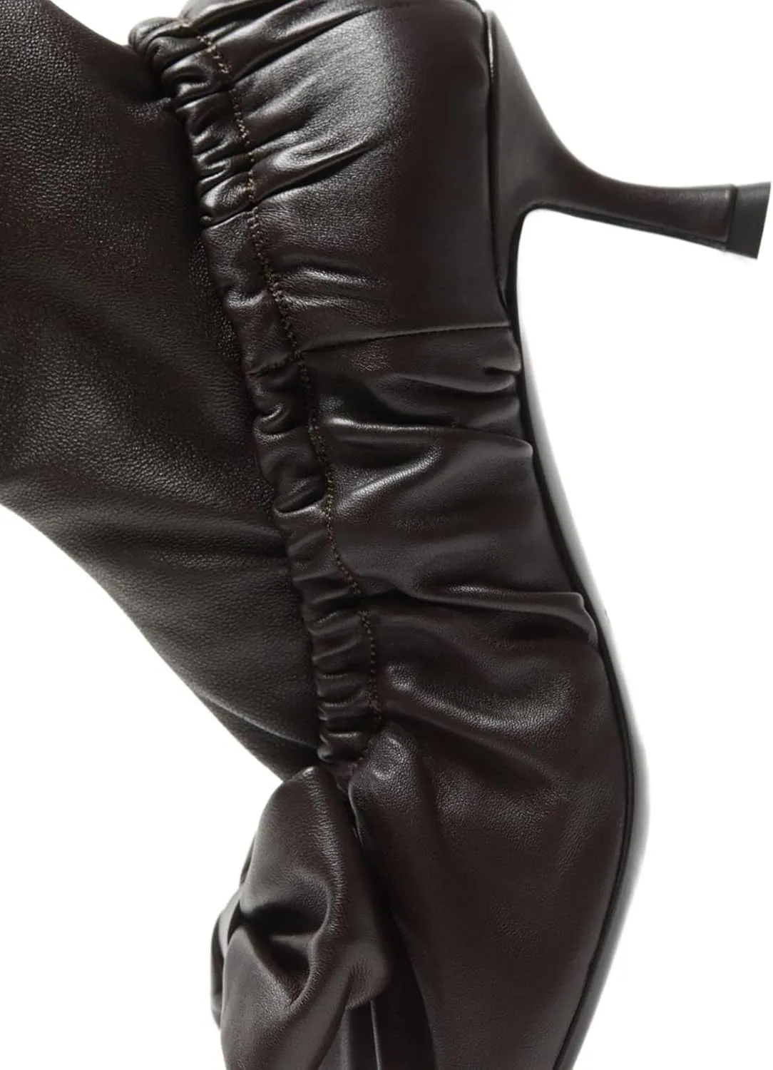 Women's Bowknot Ankle Boots - Round Toe Mid Heel, Side Zipper, Leather & Stretch Fabric Patchwork Cute Fashion Boots