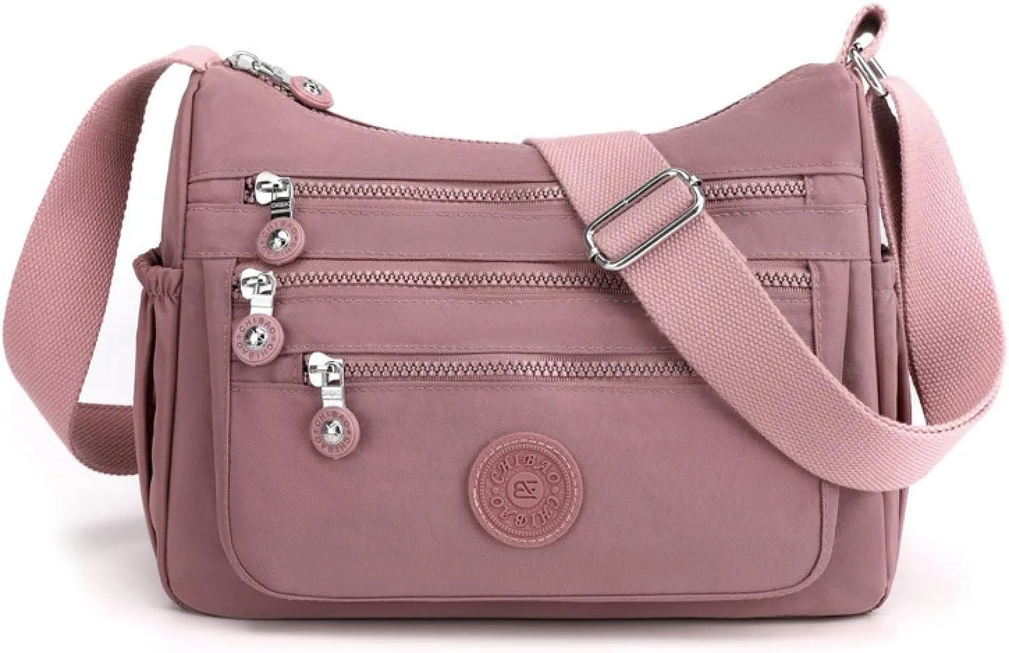 Women's crossbody bag, multi-pocket nylon cloth bag, large capacity commuter bag, shoulder bag