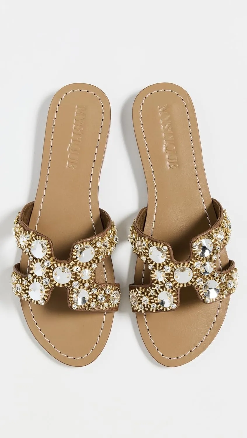 Women's Embellished Slides