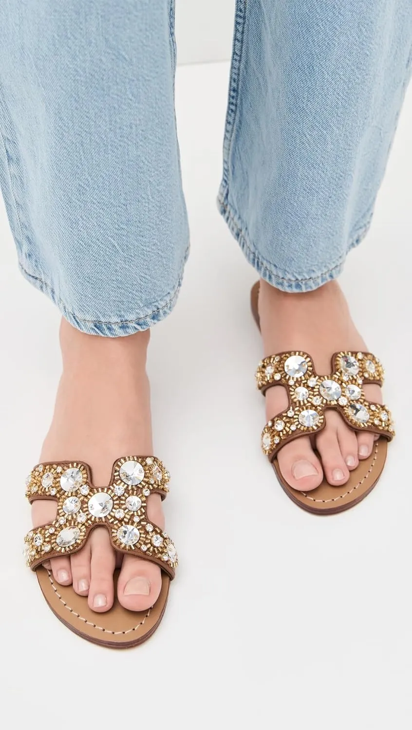 Women's Embellished Slides