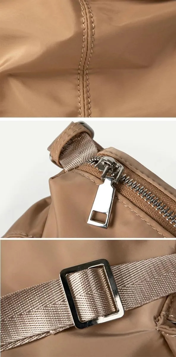 Women's Nylon Shoulder Bag Multi Pockets Totes Large Crossbody Bag Messenger Handbag Y2K Top Handle Purse