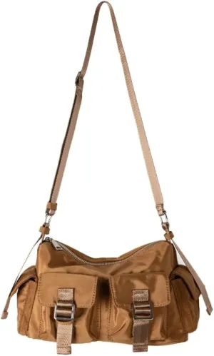Women's Nylon Shoulder Bag Multi Pockets Totes Large Crossbody Bag Messenger Handbag Y2K Top Handle Purse