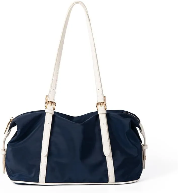 Women's Nylon Tote Bag Casual Boho Shoulder Bag Large Capacity Nylon Underarm Bag Y2k Tote Bag