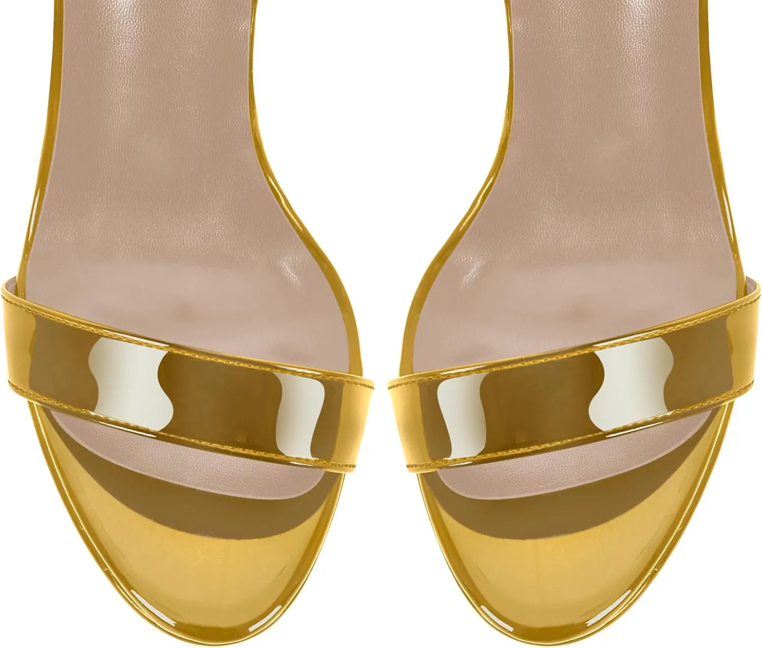 Women's Platform Stilettos Ankle Straps Buckles Round Toe Heels Sandals