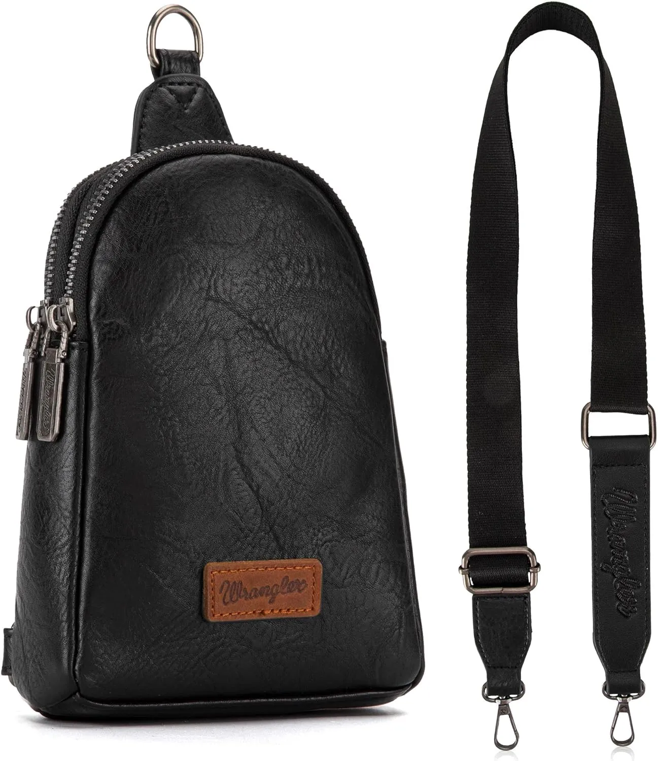 Wrangler Small Crossbody Sling Bags for Women Fanny Packs Chest Bag for Travel Gift