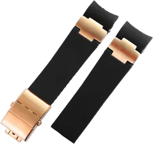 Wrist Straps Simple Watch Strip Silicone Rubber Watch Band Belt Watch Bracelets for Ulysse Nardin Strap Tools
