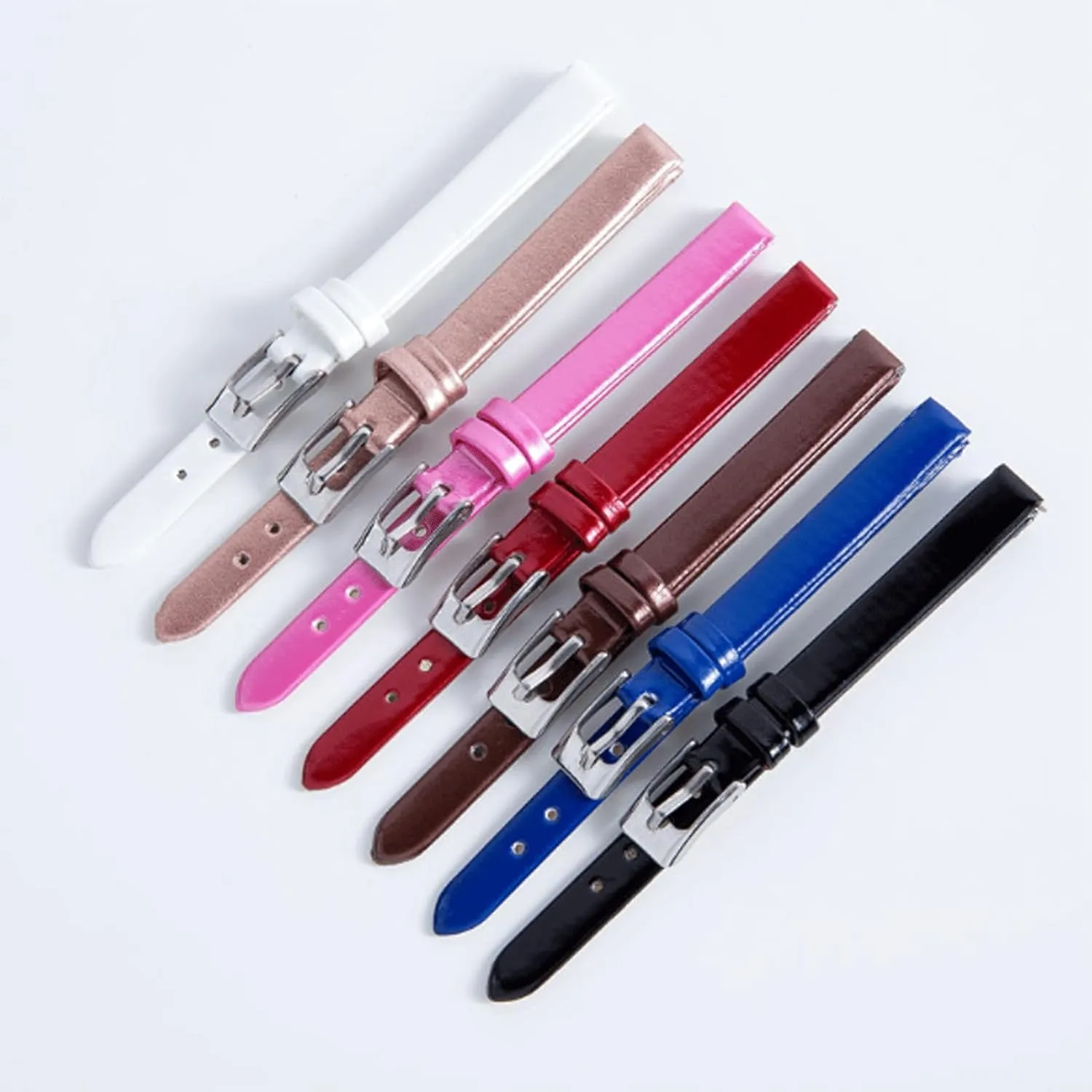 Wrist Straps Watch Accessories Watch Strap Genuine Leather Watchbands 8mm for Women's Watches Thin Watch Strap Wrist Belt with Pin Buckle