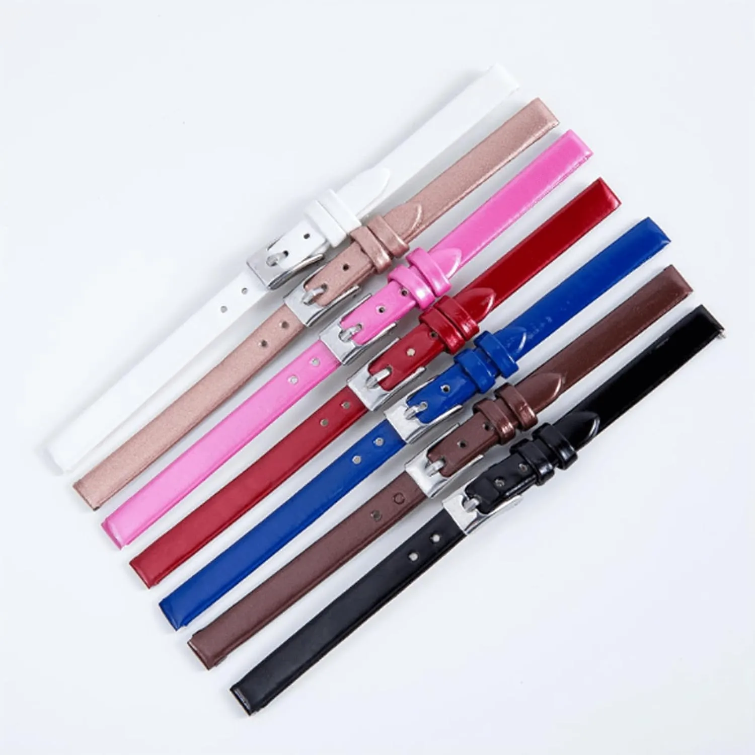 Wrist Straps Watch Accessories Watch Strap Genuine Leather Watchbands 8mm for Women's Watches Thin Watch Strap Wrist Belt with Pin Buckle