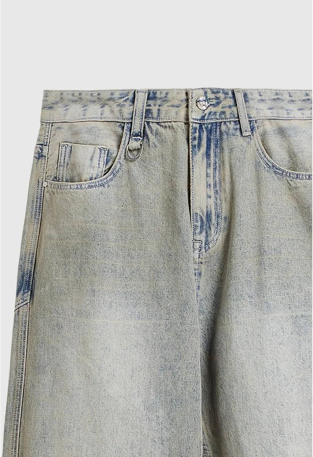 Y2k Baggy Jeans Men Vintage Hip Hop Style Skater Jeans Denim Loose Fit Dance Pants