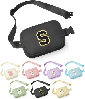 YOOLIFE Birthday Gifts for Women - 30th 40th 50th 60th 70th Birthday Gifts for Women Sister Friends Daughter Her, Personalized Gifts for Women, Initial Belt Bag Crossbody Bags S