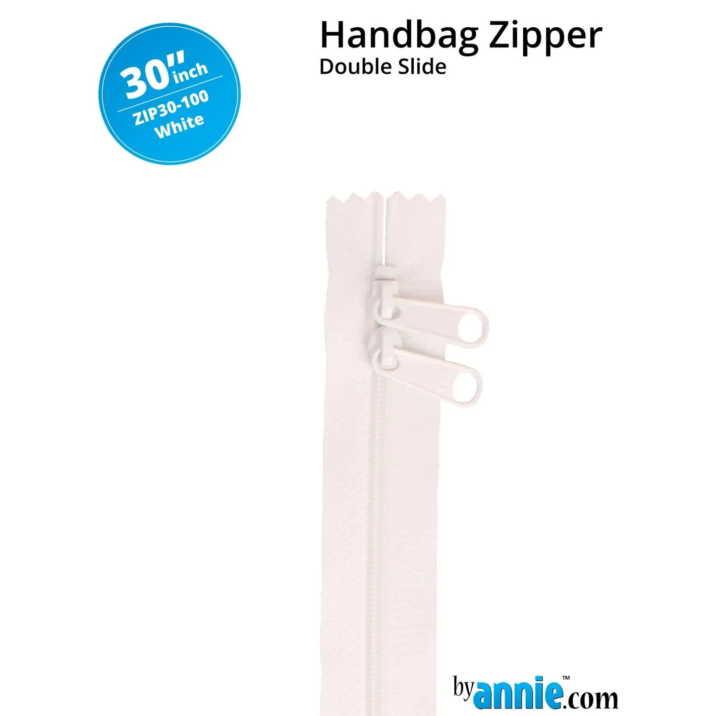 Zippers - White