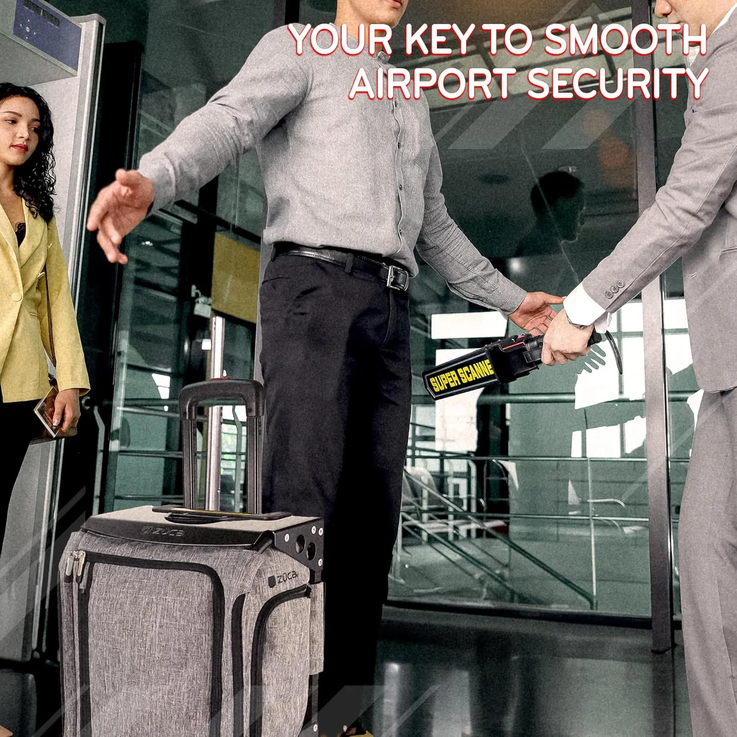 ZUCA Navigator 20-inch Suitcase Carry-On Luggage: Airline Approved, Built-In Seat & Ultimate Organization – Smooth Suitcases Wheels for Effortless Travel - Heather Gray Bag, Silver Frame